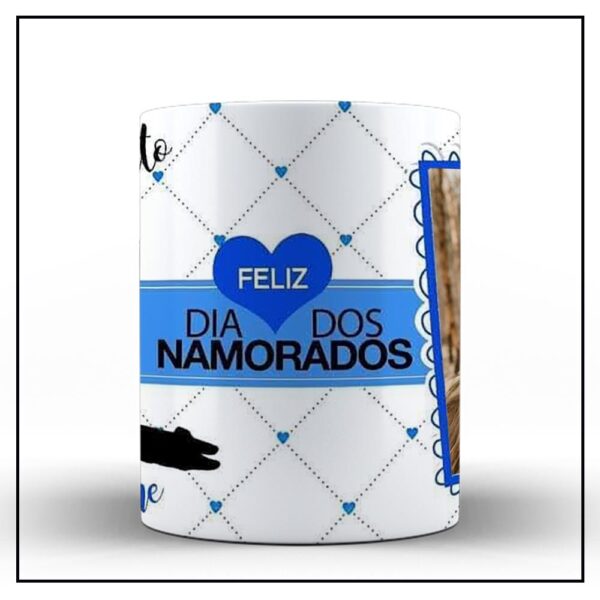 Caneca de Cerâmica Dia dos Namorados Declaração - Image 3